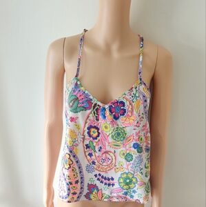 Glam Vibrant Floral Camisole Top